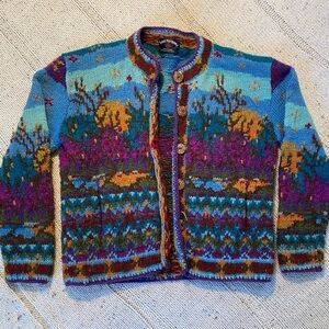 Vintage Wool Rainbow Sweater